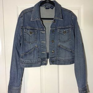 Cropped denim jacket